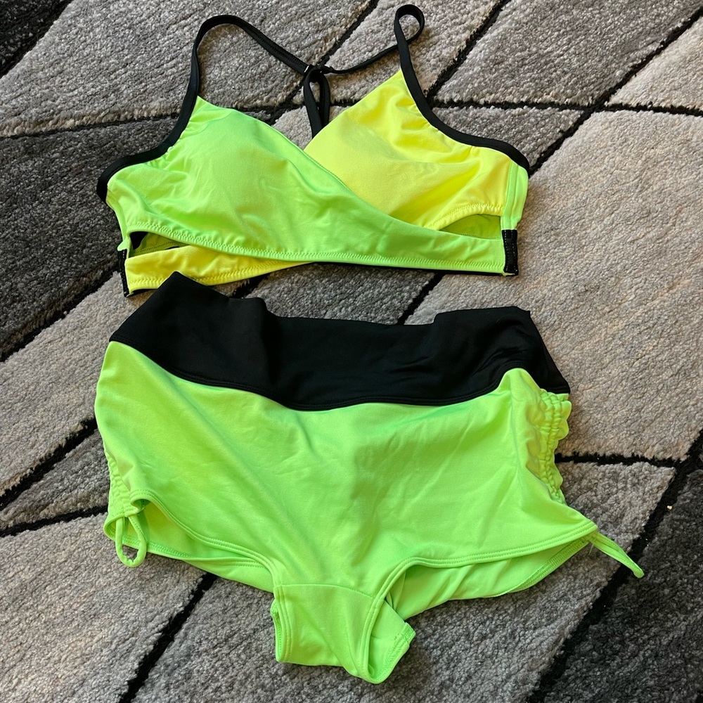 Yellow and green swimsuit or sports set from Victoria’s Secret pink! NWOT